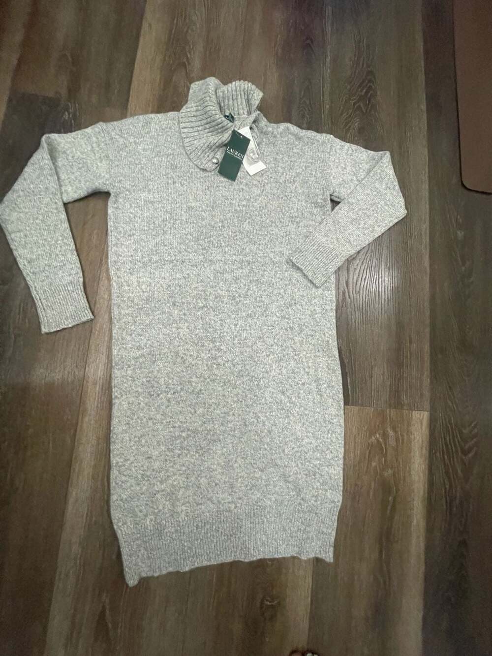 Lauren Ralph Lauren Turtleneck Sweater Dress Size XS/TP Grey